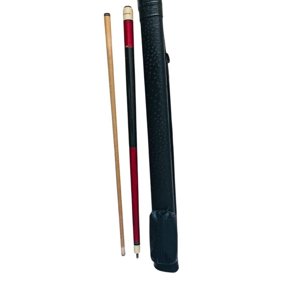 Vintage Giuseppe Billiard Pool Cue Case with Orchid Pool Cue 58”